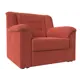 Кресло Лига Диванов Карелия 105x88x90 см микровельвет цвет коралловый