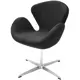 Кресло Bradex Swan chair 70x80x61 см металл цвет графит