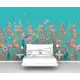 Фотообои флизелиновые Первое ателье 150x100 см Птицы, цветы и розы pw72098-1