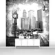 Фотообои флизелиновые Первое ателье 200x220 см Черно-белая фотография улицы pw28570-2