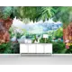 Фотообои флизелиновые Первое ателье 300x195 см Арка из тропических пальм с видом на водопад pw94402-3