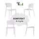 Комплект стульев 4 шт Treet Todo 78x42x47 см полипропилен цвет белый