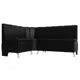 Диван Лига Диванов Кантри 172x88x134 см экокожа цвет черный