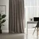 Штора на ленте Inspire Aule 140x280 см цвет серо-коричневый