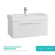 Тумба под раковину подвесная Owl 1975 ИМRAG85 82.5см цвет белый, с раковиной