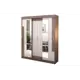 Шкаф-купе Стендмебель 210x160x52 см 6 полок ЛДСП цвет ясень шимо