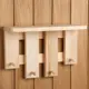 Вешалка Simaland 34x3x22 см 4 крючка цвет бежевый