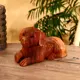 Интерьерный сувенир "Пёсик" дерево суар 25x13x14 см