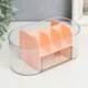 Шкатулка для косметики "Овальная с ящичком" розовая 8.5x19.5x9 см