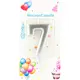 Свеча Horizon Candles для торта Цифра 7 металлик