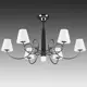 Люстра подвесная LIGHTSTAR Vortico 814077 7 ламп 14 м² цвет черный