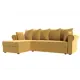 Диван Лига Диванов Рейн 112583L 233x90x141 см микровельвет цвет желтый