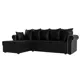 Диван Лига Диванов Рейн 112599L 233x90x141 см экокожа цвет черный