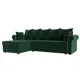 Диван Лига Диванов Рейн 112576L 233x90x141 см велюр цвет зеленый