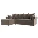 Диван Лига Диванов Рейн 112577L 233x90x141 см велюр цвет коричневый