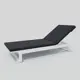 ШезЛонг Ideal patio Outdoor style LETTO white 191 см х 71.5 см х 30 см металл/полиэстер серый/серебристый