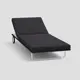 ШезЛонг Ideal patio Outdoor style COSTA 191 см х 71.5 см х 30 см металл/полиэстер черный