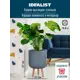 Напольное кашпо для цветов Idealist Lite ханни на ножках серое 31x47 cм 19.8 л