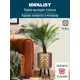 Напольное кашпо для цветов Idealist Lite Даймонд на ножках золотое 305x46 см 18.5 л
