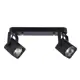 Спот поворотный ARTE LAMP A1314PL-2BK Lente Black 2 лампы 3 м² цвет черный