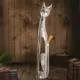 Фигурка сувенирная Simaland "Кошка с ошейником из страз и ромбиком" 100x16x7 см
