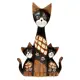Фигурка сувенирная Simaland "Три кошки с узором" 5x18x30 см