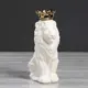 Копилка "Лев с короной" глянец, белая, 25 см