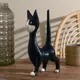 Сувенир интерьерный "Кошечка любопытная" чёрная 15x27x7 см