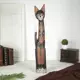 Сувенир интерьерный "Кошечка" чёрная с коричневым узором, 80x12.5x5.5 см