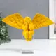 Сувенир интерьерный "Ангел-пухляш сидит на колонне" жёлтый 22.5x7.5x17.5 см