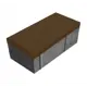 Брусчатка горький шоколад 200x100x60 мм