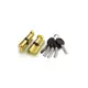 Цилиндровый механизм Punto (A202/80) A2002Knob80 (35+10+35) с вертушкой PB латунь