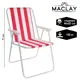 Кресло садовое складной Maclay Sorrento F 52 см х 46 см х 71 см металл белый