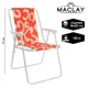 Кресло садовое складной Maclay Sorrento B 52 см х 46 см х 71 см металл белый