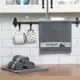 Набор махровых кухонных полотенец Кот bon appetit темно-серый 30x60 см 5 шт