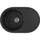 Врезная мойка Domaci Бьелла DMC-18L 77x50x19.50 см искусственный камень цвет черный