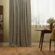 Штора на ленте Inspire Lelok 160x280 см цвет зелено-белый