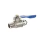 Кран шаровый Ita Filter F9004 1/4"x/1/4" латунь
