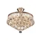 Люстра потолочная хрустальная Toplight TL7230X-05SN Vivien 5 ламп 10 м² цвет серый