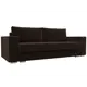 Диван Лига Диванов Исланд 245x83x99 см микровельвет цвет коричневый