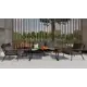 Садовая мебель для отдыха Ideal patio outdoor style Festa anthracite 2-seat алюминий темно-серый:стол, диван, 2 кресла