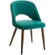 Стул R-home Lars 52.5x76.5x57.5 см микровелюр цвет зеленый/орех