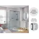 Комплект стекол для душевой ширмы Sensea Easy 120x80 см прозрачное стекло цвет профиля на выбор