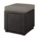 Пуф пластик Keter Cube With Cushion 42x42x39 см коричневый