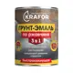 Грунт-эмаль KRAFOR 3425 цвет зеленый 2.9 л