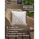 Декоративная подушка Buenas noches мягкий мех 29595, 40x40 см, цвет молочный
