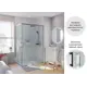 Комплект стекол для душевой ширмы Sensea Easy 120x80 см прозрачное стекло, цвет профиля на выбор