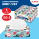 Салфетки для уборки LAIMA 880656 целлюлоза 20x20 см 100 шт x 5