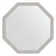Зеркало в багетной раме Evoform волна алюминий 46 мм 68.2x68.2 см BY 3684