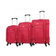 Комплект чемоданов 3 шт Lacase Amsterdam 75x47x37 см текстиль цвет красный